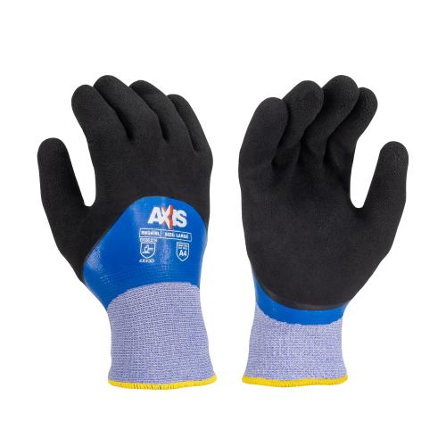 Radians® RWG605 Cut Level A4 Latex Coated Waterproof Winter Work Gloves