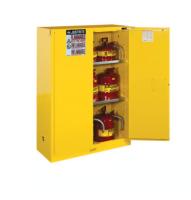 45 Gal., 2 door, self-close, 2 adj. shelves