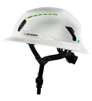 White Carbon Studson SHK-1 Full Brim Non-Vented Safety Helmet - Type II, Class E