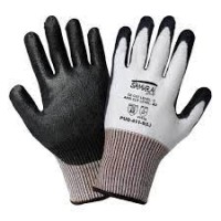 Samurai Glove® White Tuffalene® Polyurethane Coated Palm Cut, Abrasion, and Puncture Resistant Gloves