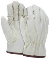 Leather Drivers Work Gloves CV Grade Grain Pigskin Leather Insulated Gloves with Fleece Lining Keystone Thumb - 3451