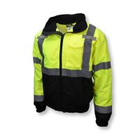 LG - Radians® SJ110B Type R Class 3 Two-in-One Bomber Jacket - Hi-Vis Green