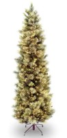 6.5' Slim Pine Tree with Clear Lights