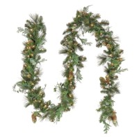 9' Garland - Clear Lights