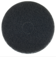 20" Bear-Tex High Productivity Black Strip AO Coarse Grit Non-Woven Round Floor Pad