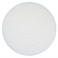 20" Bear-Tex White Super Gloss Non-Woven Round Floor Pad
