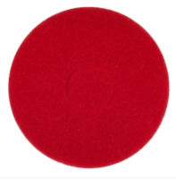 16" Bear-Tex Red Buffer AO Fine Grit Non-Woven Round Floor Pad