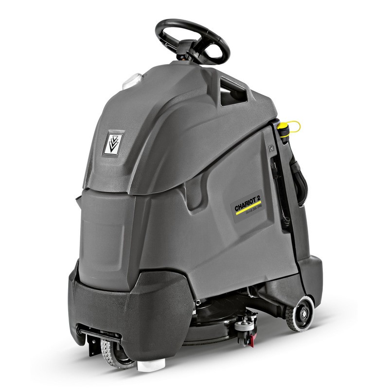 Chariot™ 3 iScrub 26, pad driver, 36V/225 Ah batteries, shelf