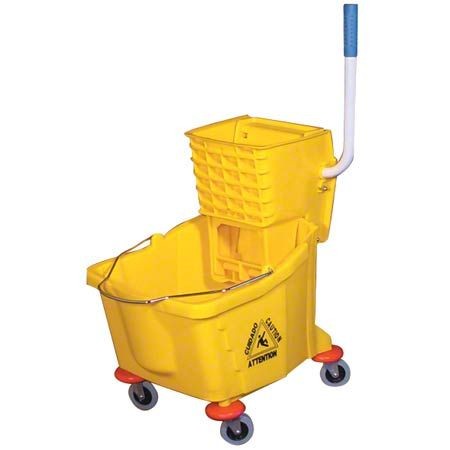 Genuine Joe Mop Bucket & Wringer Combo - 6.5 Gal Red - View #3