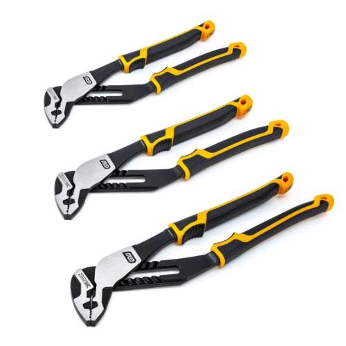 GEARWRENCH STRAIGHT JAW T&G 3 PC PLIERS SET , PITBULL K9 JAW