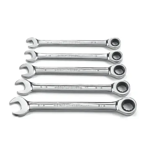 GEARWRENCH RATCHETING WRENCH SET 5 PC SAE 72-TOOTH 12 PT