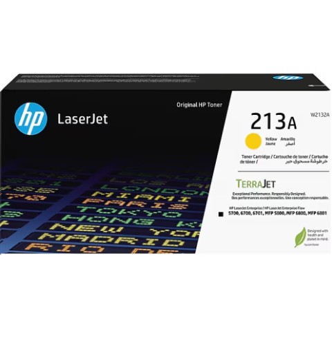 HP 213A Yellow Standard Yield Toner Cartridge (W2132A)