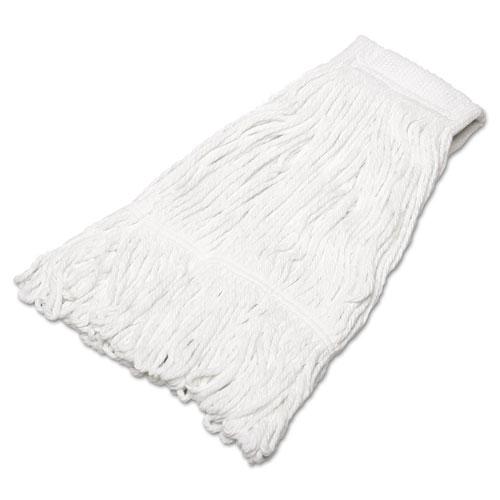 SKILCRAFT® Looped End Finishing Mop - 5.5" Length - Rayon, Polyester - 1 Each