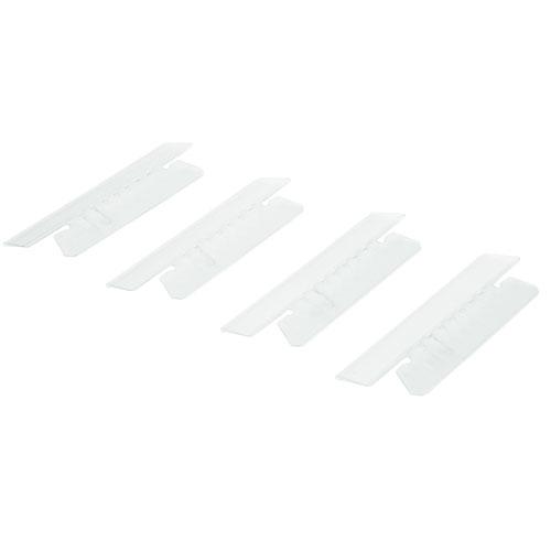 SKILCRAFT Hanging File Folder Tabs - Clear Plastic Tab(s) - 25 / Pack