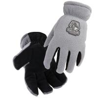 Black Stallion 15FH-GRAY FuzzyHand™ Split Cowhide & Polar Fleece Winter Glove