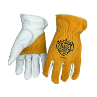 Trust Protection 3080 Select Top Grain/Split Cowhide Double Palm Drivers Gloves