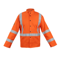 Trust Protection 5602 Premium Lightweight FR Cotton Orange 30'' Jacket With Reflective Tape