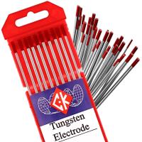 CK Worldwide 2% Thoriated Tungsten Electrode (Red)