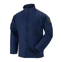 Black Stallion FN9-30C 9 oz. Flame Resistant Cotton Welding Jacket, Navy
