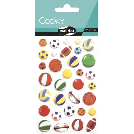 Maildor Cooky Sports Ball Stickers