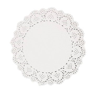 8.5 ROUND WHITE DOILIES
