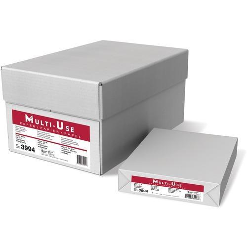 Multi-Use Copy Paper - White - 92 Brightness - Letter - 8 1/2" (215.90 mm) x 11" (279.40 mm) - 20 lb (9071.85 g) Basis Weight - Sustainable Forestry Initiative (SFI) - White - 5000 Sheets - 500 Sheets per Ream - 10 Ream per Case - 5000 Carton