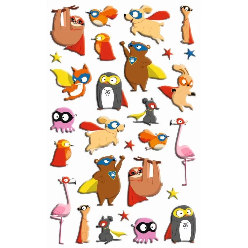 Maildor Cooky Super Hero Animals Stickers