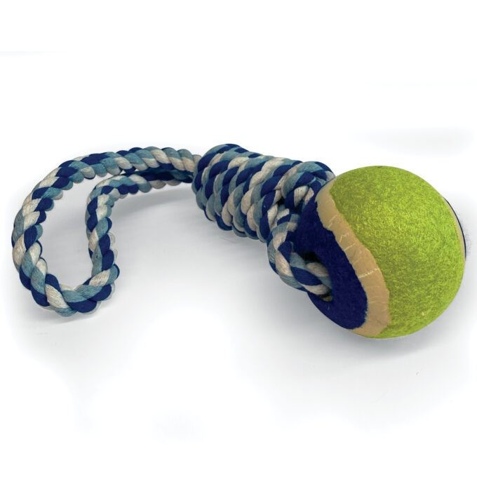 thumbnail image 2 of Ball With Rope Dog Toy,Fling Dura Foam Ball Dog Toy,Dog Water Float Toy Ballsmall Medium Large Dog Tug Toy 2 75inchsmall Medium Dog 2 of 13