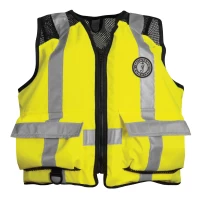 Hi-viz industrial mesh vest