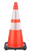 28" Traffic cone w/ 6" & 4" reflective tape