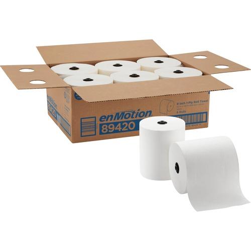 enMotion 8" Paper Towel Rolls by GP Pro - 8.20" x 700 ft - White - Paper - 6/Carton