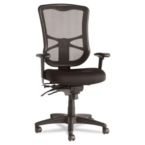 Walker's WorkPlace Mesh High-Back Multifunction Chair, Supports Up to 275 lb - Black