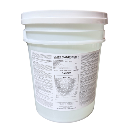 WorkPlace Quat Sanitizer 2 - General Purpose Quat Sanitizer/Disinfectant - 5gl