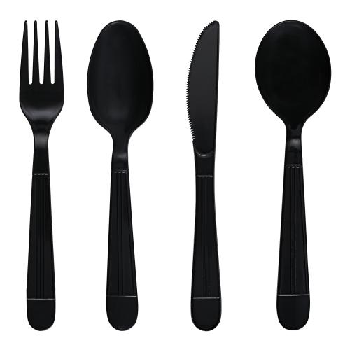 Empress Heavy Weight Teaspoon Polypro Black Dense Pack 1000 / cs