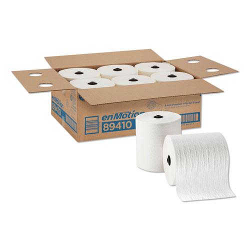 enMotion Paper Towels, 1-Ply, 8.25" x 420 ft, White, 6 Rl/Carton