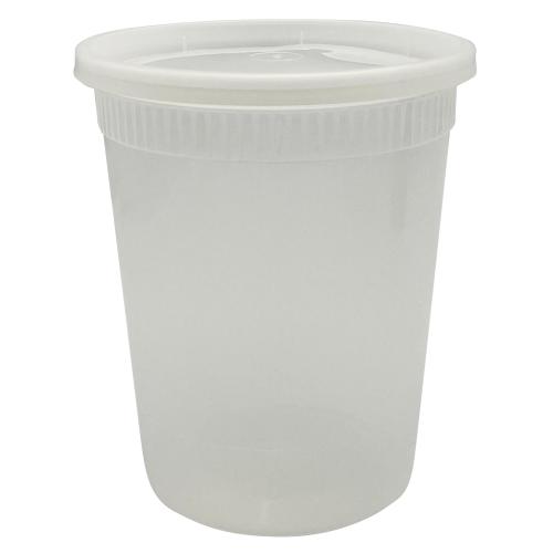 Empress Heavy Duty Deli Containers 32 oz, Clear, Combo Pack 240 / cs