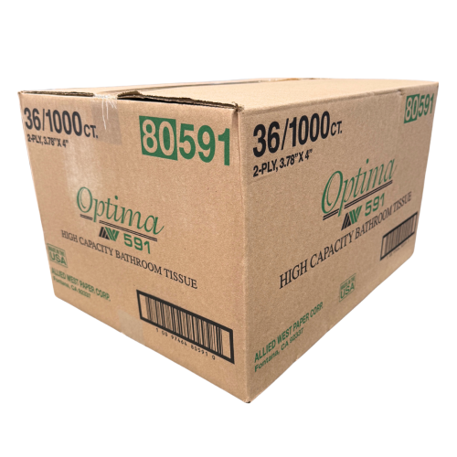 Allied West Optima Bath Tissue, Small Core - 2 ply - 3.78" x 4" 36/1000