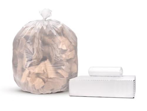 WorkPlace 20x22 6mic 2000/CS Natural Rolls - HDPE Can Liners / Trash Bags