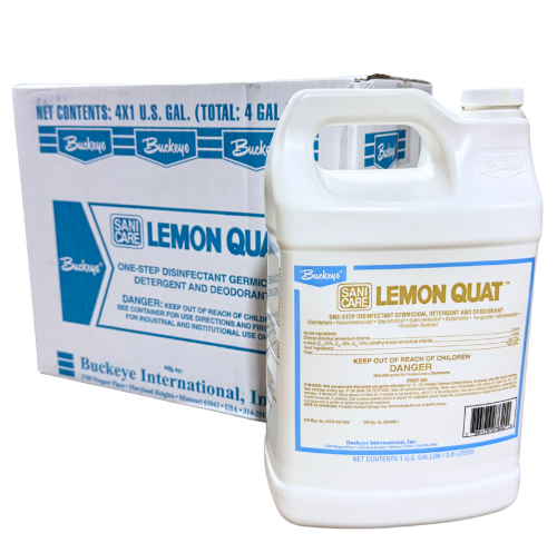 Buckeye Sanicare Lemon Quat - Disinfectant / Detergent / Deodorant - 4gl/cs