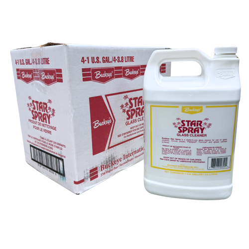 Buckeye Star Spray Concentrated Glass Cleaner - 4gl/cs