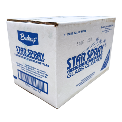 Buckeye Star Spray Concentrated Glass Cleaner - Smart Sac - 3/cs