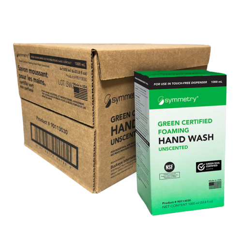 Buckeye Symmetry Green Certified Foaming Hand Wash - 6/1000ml/cs
