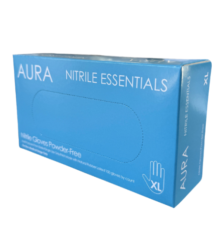 Workplace Powder Free Nitrile Gloves - Blue - X-Large - 100/bx