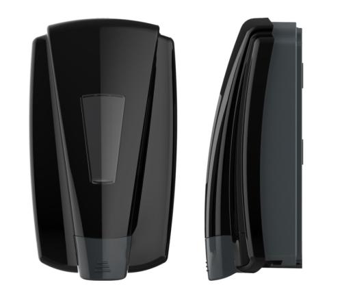 Buckeye Symmetry Dispenser - For Hand Wash or Sanitizer - Black