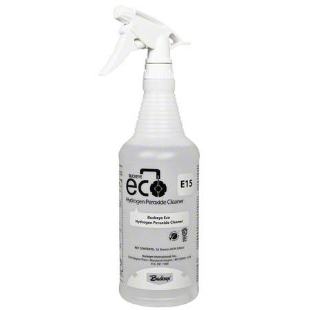 Buckeye® Eco® E15 Hydrogen Peroxide Cleaner Bottle - 12/cs (Bottles Only)