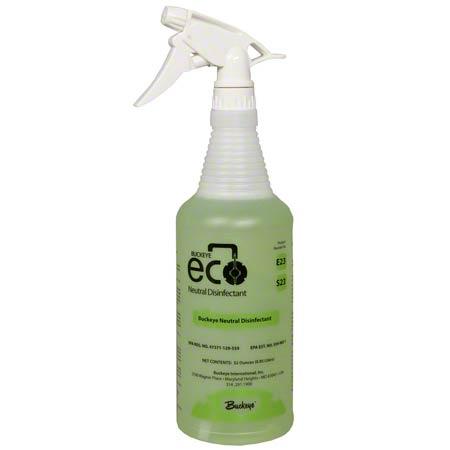 Buckeye® Eco® E23 Neutral Disinfectant Bottle & Trigger - 12/cs (Bottles Only)