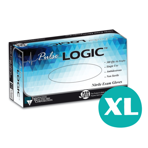 Pulse Logic Nitrile PF Exam Glove - X Large - 300/bx