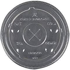 Novolex - Fabri-Kal Greenware Clear Cup Lid X-Slot For LGC12-24 10 / 100 cs