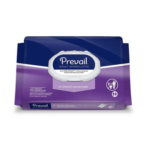 Prevail Premium Cotton Washcloth Soft Pak 12 x 8" 1/cs 12/pk 48/ea