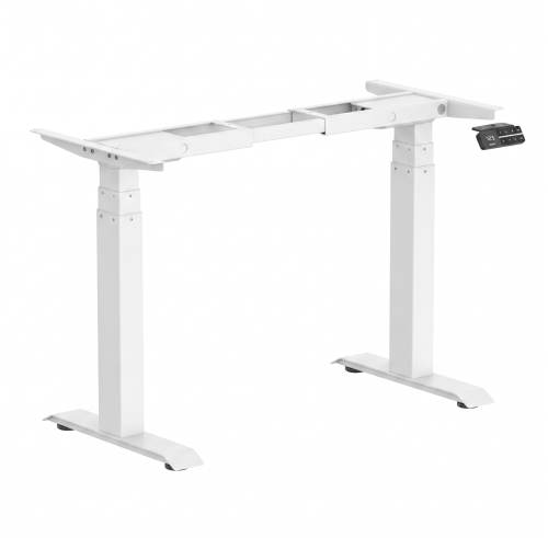 WorkPlace Furniture Dual Motor, Height Adjustable, Rising / Sit - Stand Desk - White